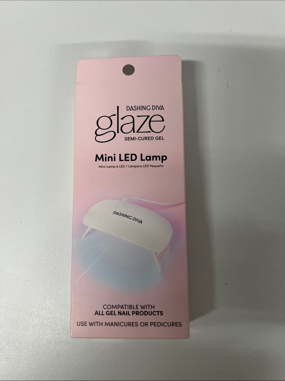 Glaze Mini LED Nail Lamp - Pink